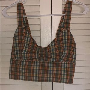 Colorful Plaid Crop Top